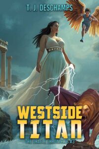 Cover art by Raven Oak for the book Westside Titan by T. J. DesChamps.